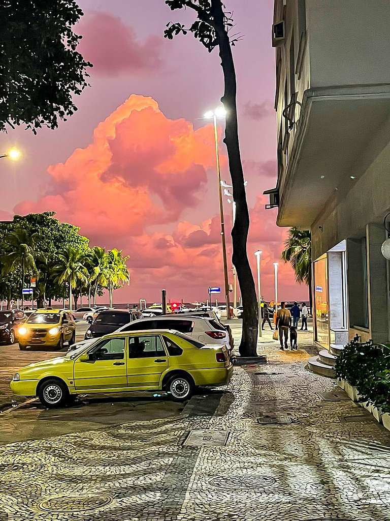 Esquina da Praia de Copacabana, 3 quartos confortáveis, wi f