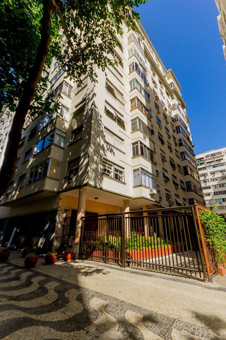 Esquina da Praia de Copacabana, 3 quartos confortáveis, wi f